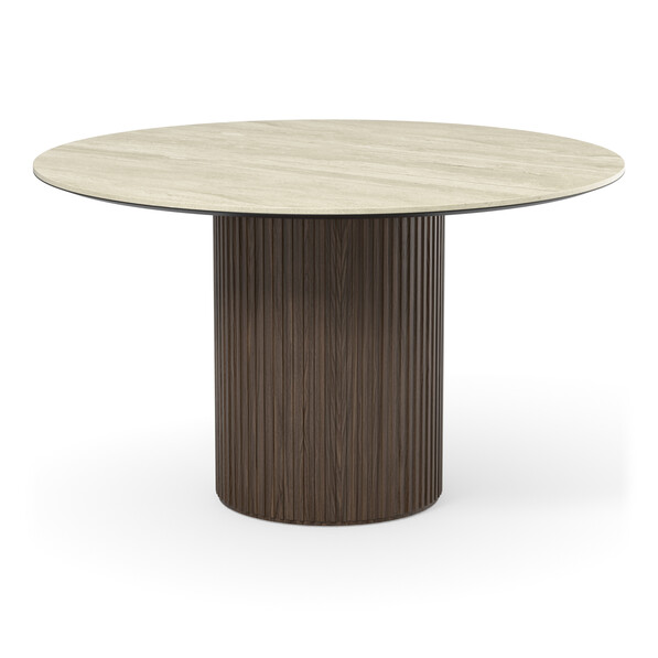 Astrid - Matbord, Ø 135 cm - Brun