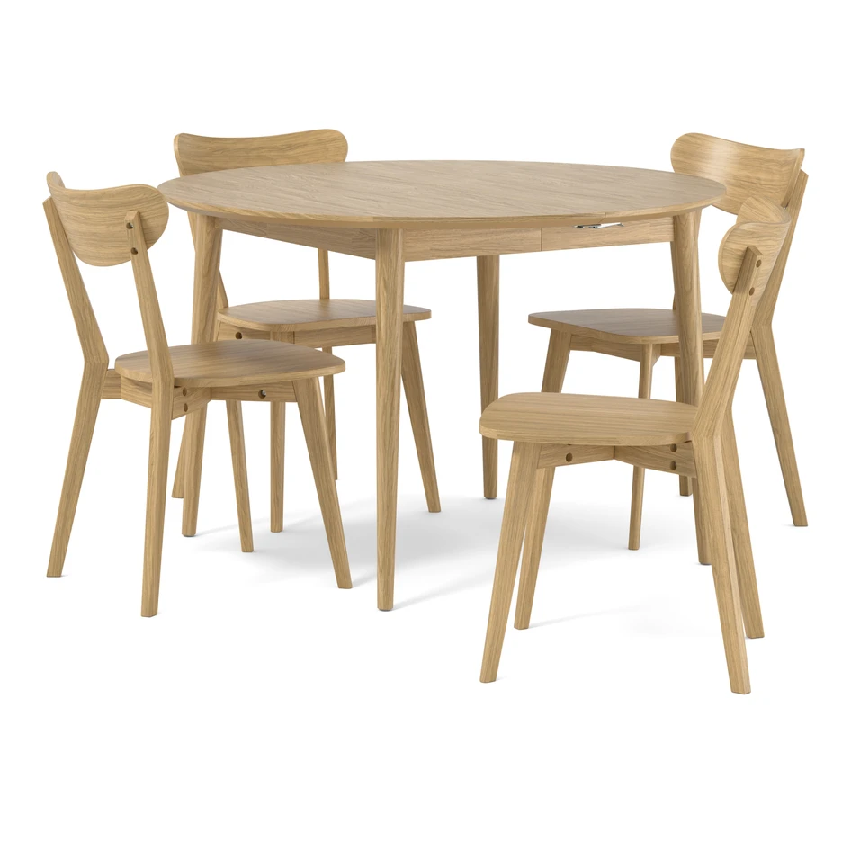 Harry - Matgrupp med 4 stolar Ludvig - Beige