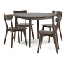 Harry - Matgrupp med 4 stolar Ludvig - Brun