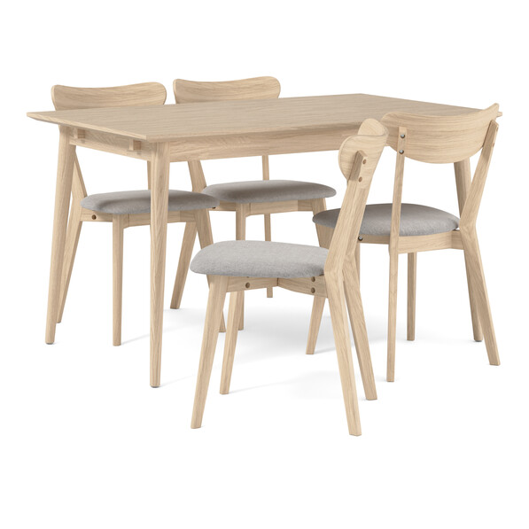 Harry - Matgrupp med 4 stolar Ludvig - Vit