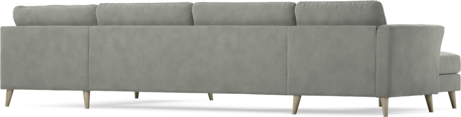 Bridge - 3-sits soffa med schäslong vänster och divan höger - Grå
