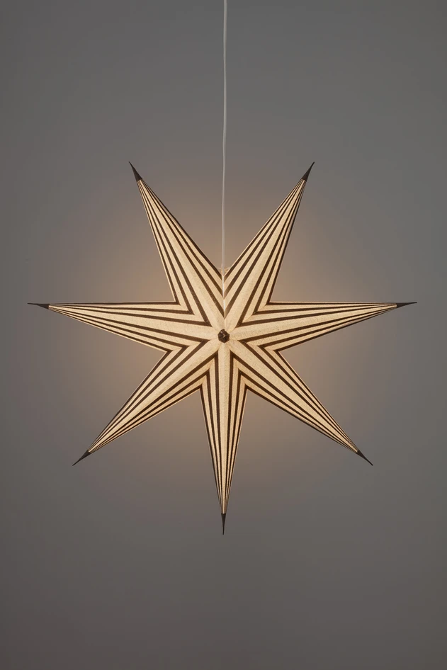 Melker - Julstjärna Ø 75 cm - Brun