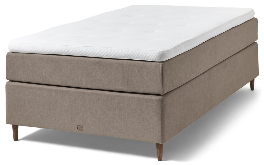 Active - Kontinentalsäng, enkelsäng med bäddmadrass - Brun