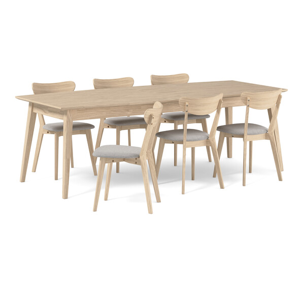 Ekerö - Matgrupp med 6 stolar Ludvig - Vit