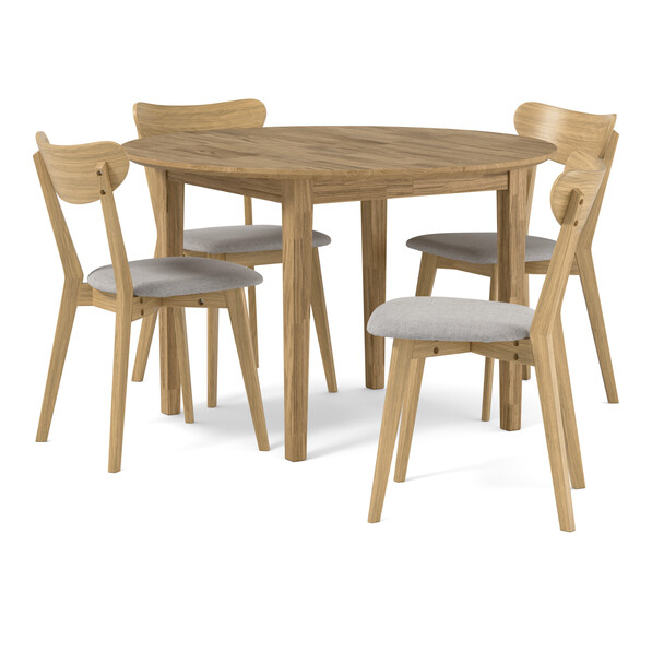 Ekerö - Matgrupp med 4 stolar Ludvig - Beige