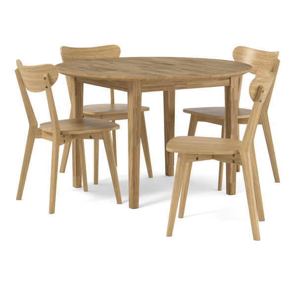 Ekerö - Matgrupp med 4 stolar Ludvig - Beige