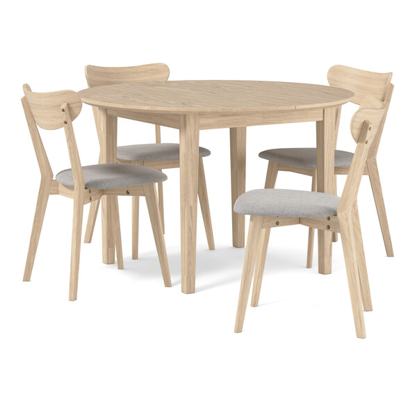 Ekerö - Matgrupp med 4 stolar Ludvig - Vit