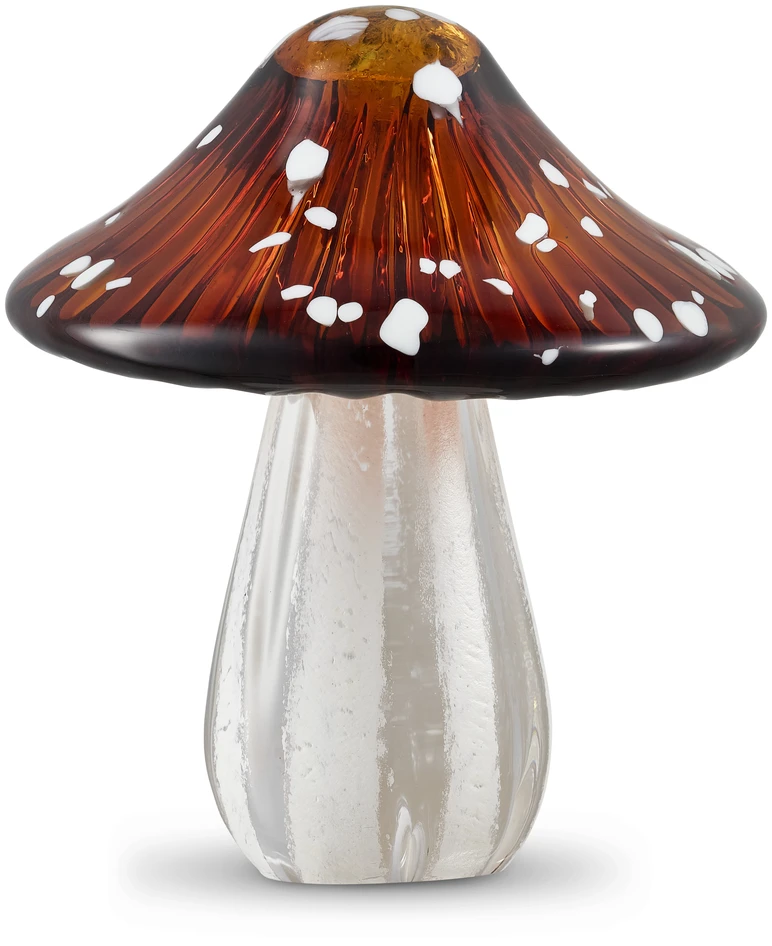 Mushroom - Prydnadsföremål, H 12 Ø 10,5 cm - Brun