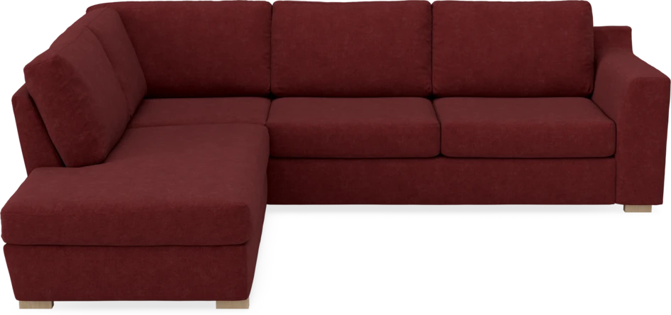 Friday - 2,5-sits soffa med divan vänster - Rosa