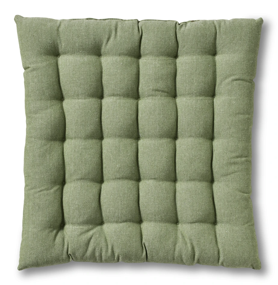 Recycle - Stolsdyna, 40x40 cm - Grön