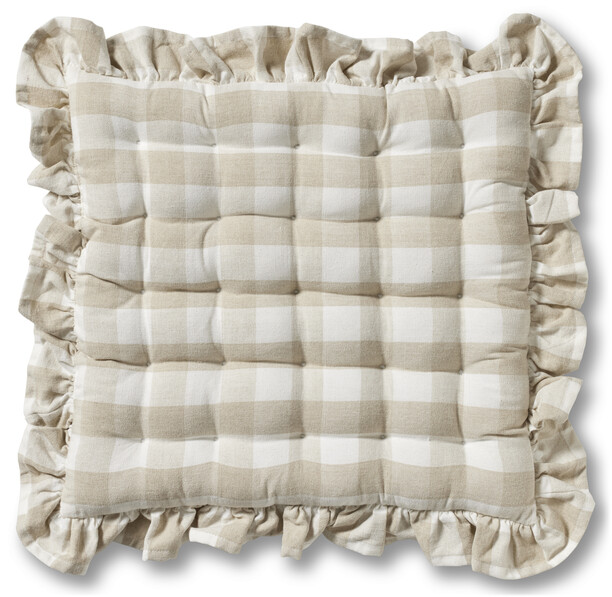 Recycle - Stolsdyna, 40x40 cm - Beige