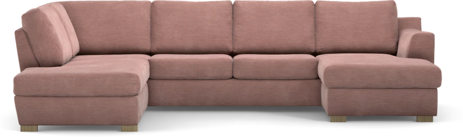 Friday - 3-sits soffa med divan vänster och schäslong höger - Rosa
