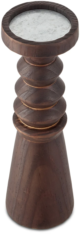 Panthera - Ljusstake, H32 Ø10 cm - Brun