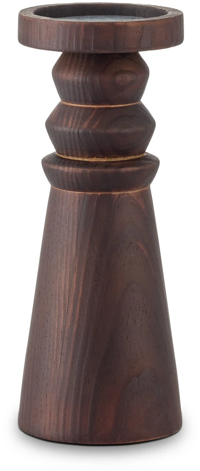 Panthera - Ljusstake, H25 Ø10 cm - Brun