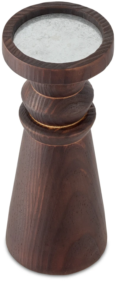 Panthera - Ljusstake, H25 Ø10 cm - Brun