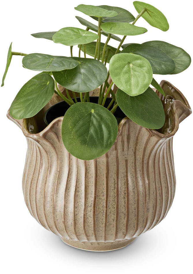 Silia - Kruka, H14 Ø16,5 cm - Brun