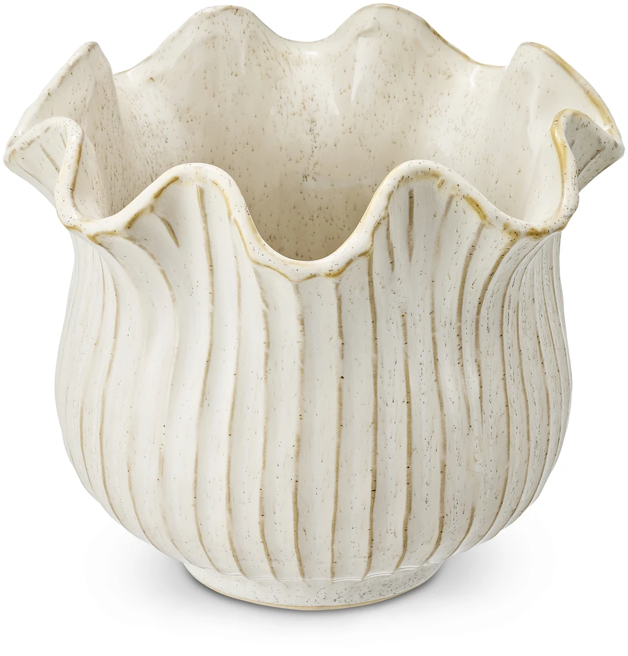 Silia - Kruka, H14 Ø16,5 cm - Vit