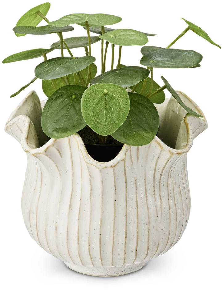 Silia - Kruka, H14 Ø16,5 cm - Vit