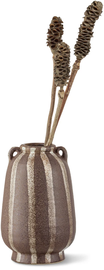 Ares - Urna, H26 Ø17 cm - Brun