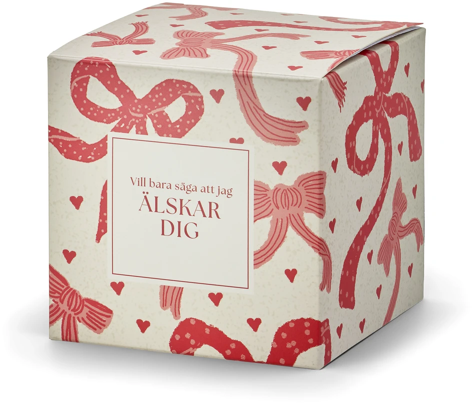 Budskap - Doftljus, Vanilla, brinntid 35 h, 300 gr - Rosa