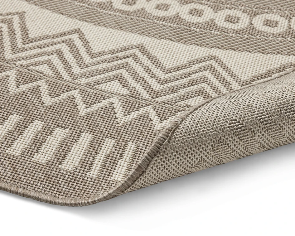 Enerum - Flatvävd matta, inom-/utomhus, Ø240 cm - Beige