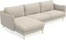 Madison - 3-sits soffa med schäslong vänster - Beige