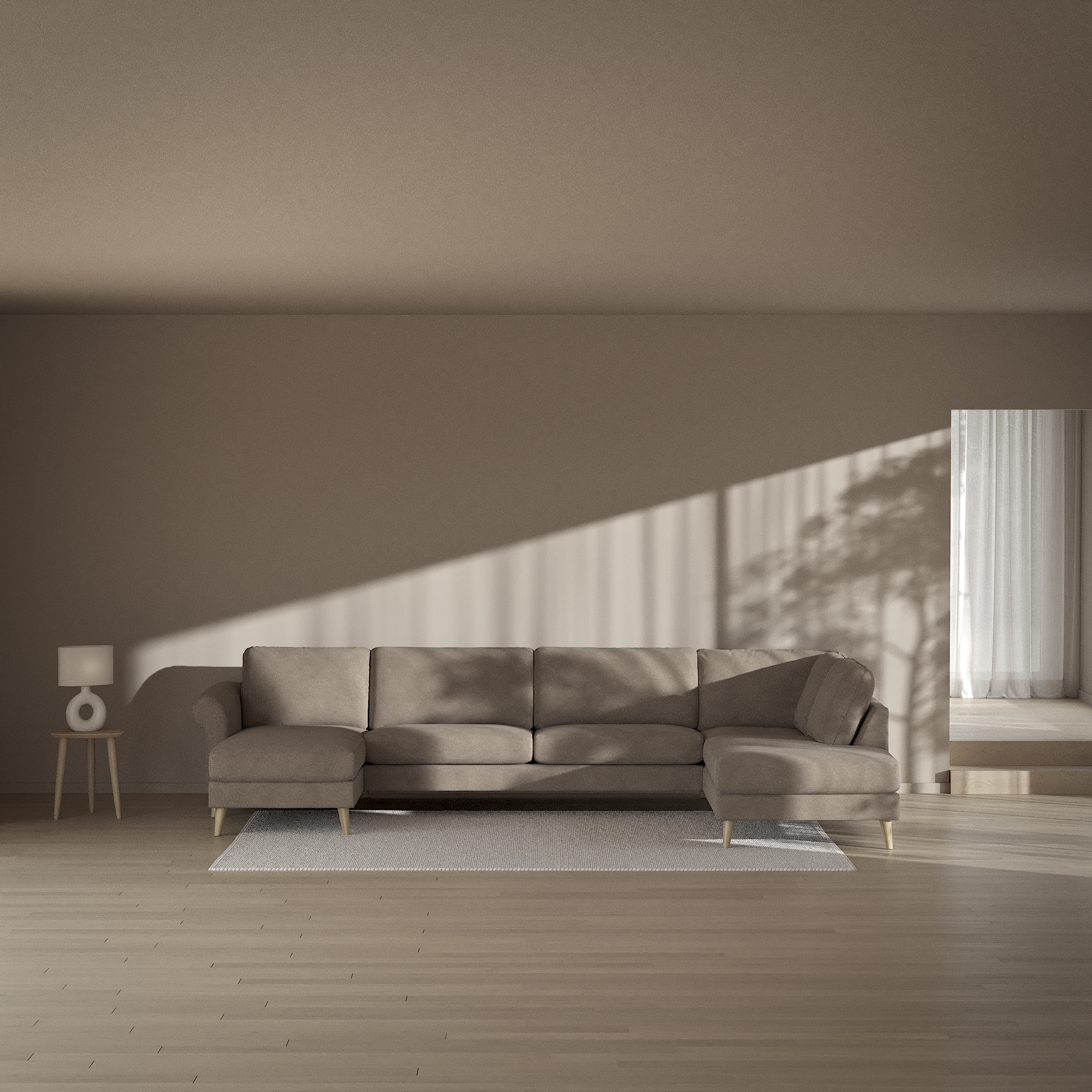 Bridge - 3-sits soffa med schäslong vänster och divan höger - inspiration
