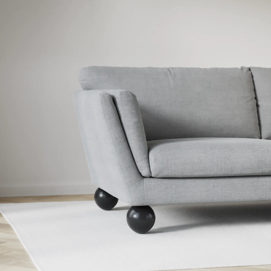 Madison - 2-sits soffa med divan vänster och schäslong höger - Grå