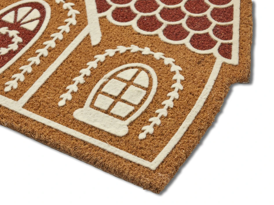 Pepparkakshus - Dörrmatta, 45x75 - Beige