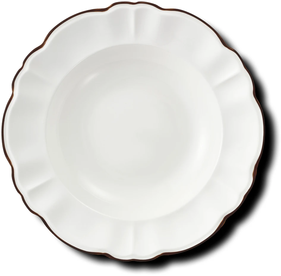 Juline - Djup tallrik, Ø22 cm - Brun