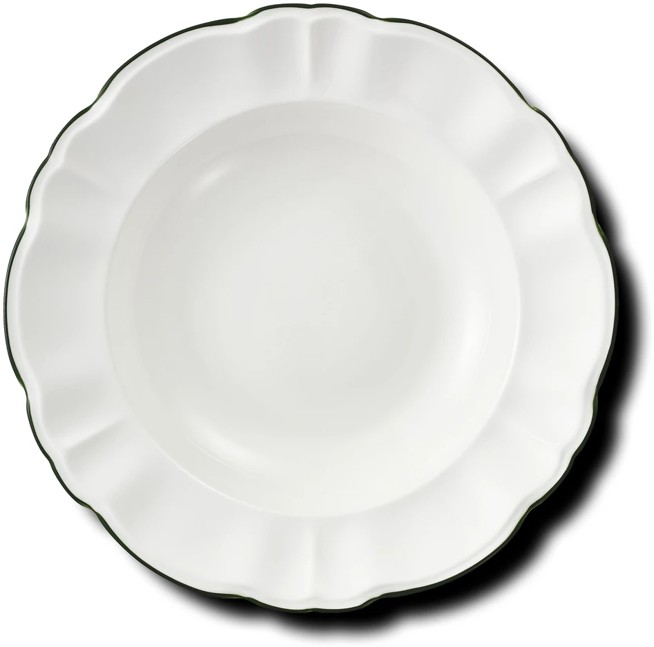 Juline - Djup tallrik, Ø22 cm - Grön