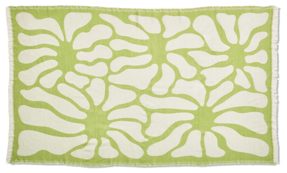 Ellen - Pläd, 125x200 cm - Grön