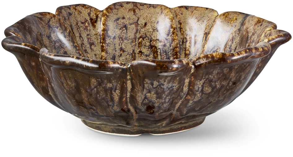 Rosenskära - Serveringsskål, H7 Ø 21,4 cm - Brun