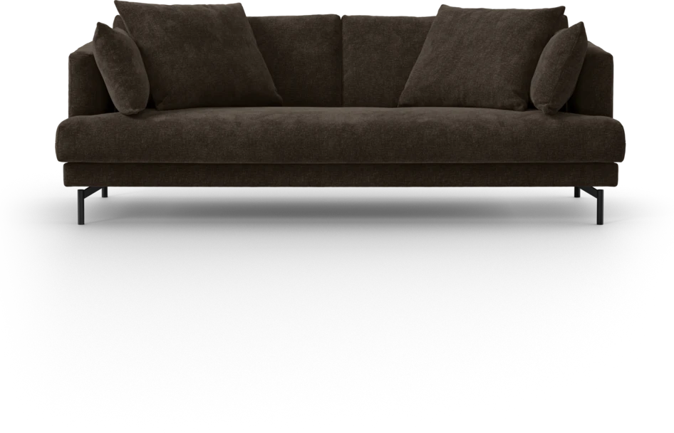 Harper - 3-sits soffa, hel dyna - Brun