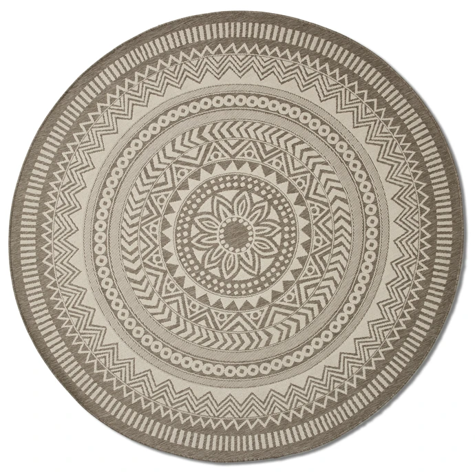 Enerum, Flatvävd matta, inom-/utomhus, Ø240 cm