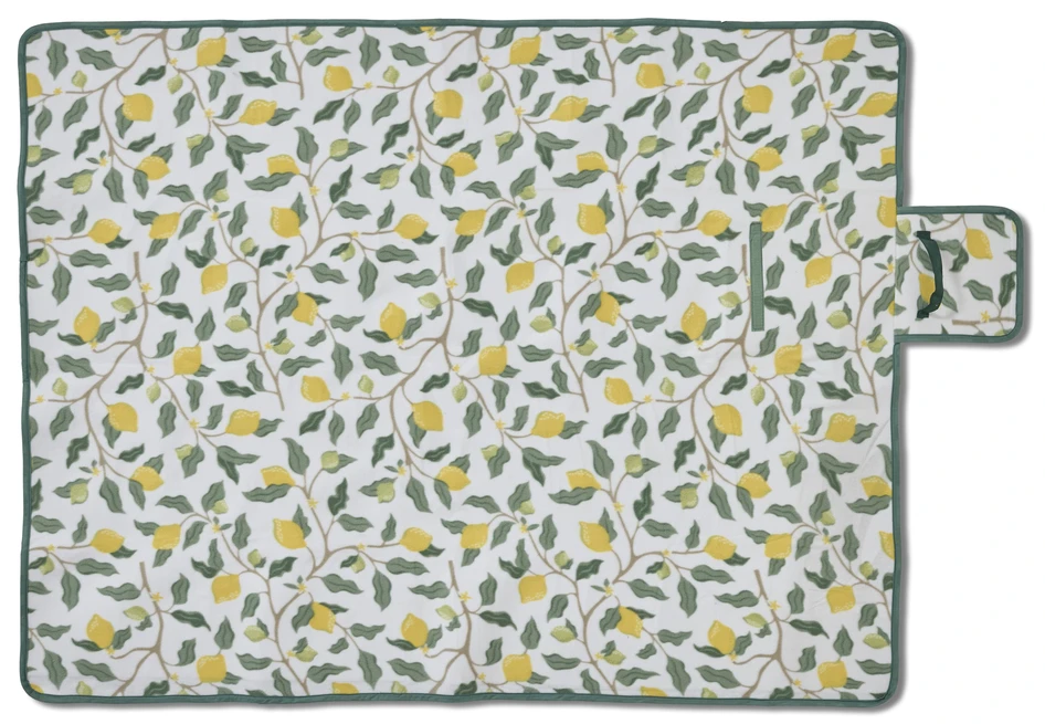 Citrus - Picknickpläd, 130x170 cm - Gul