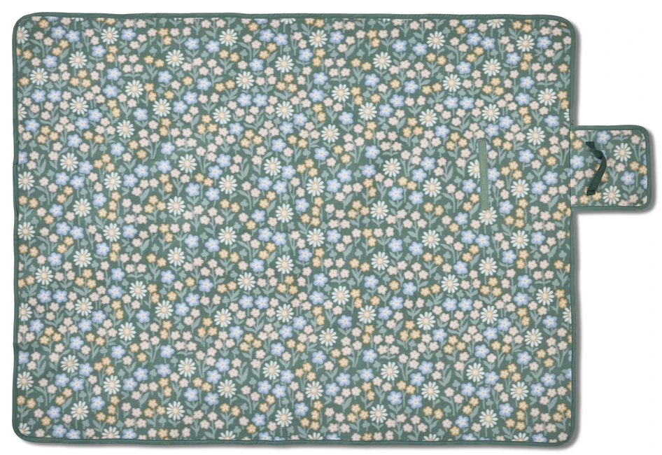 Molly - Picknickpläd, 130x170 cm - Grön