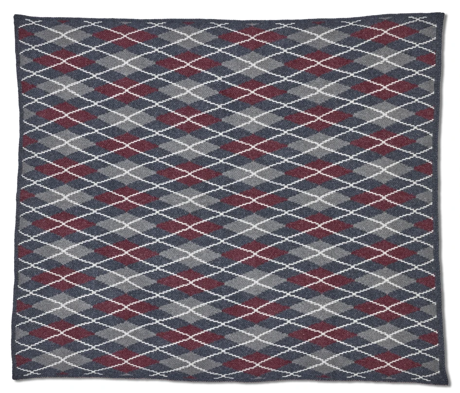 Argyle - Pläd, 130x170 cm - Blå