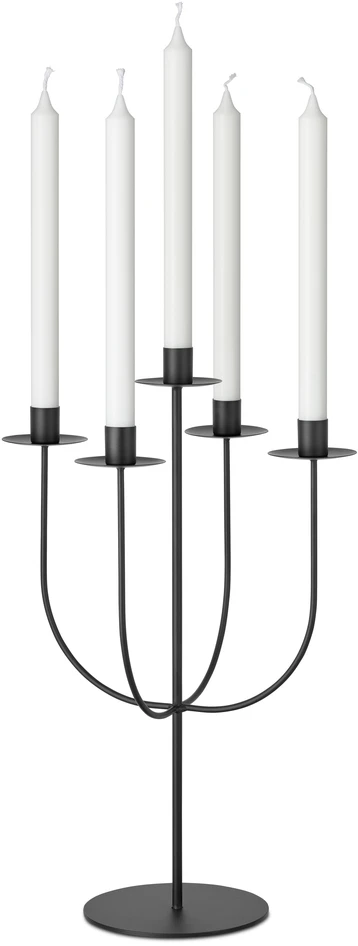 Salvia - Ljusstake, H45 Ø29 cm - Svart