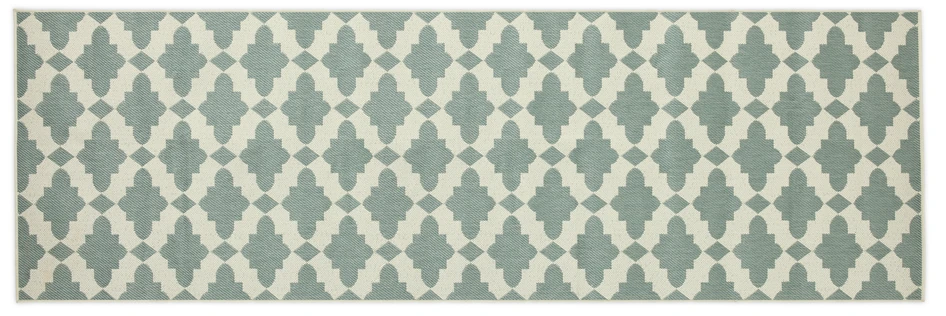 Nikita - Flatvävd matta, inom-/utomhus, 80x250 cm - Blå