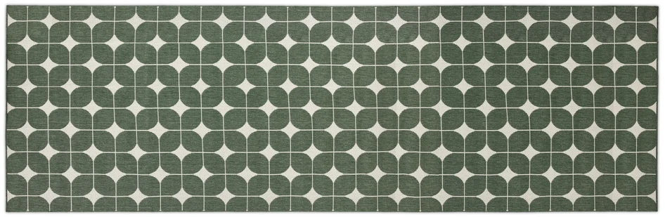 Juliette - Flatvävd matta, inom-/utomhus, 80x250 cm - Grön