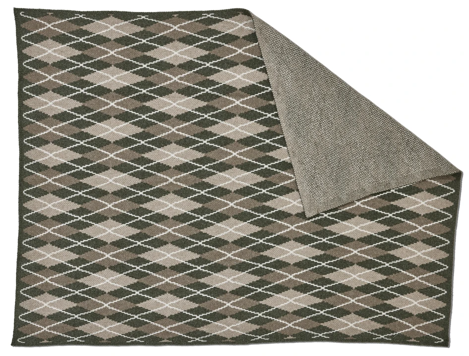 Argyle - Pläd, 130x170 cm - Beige