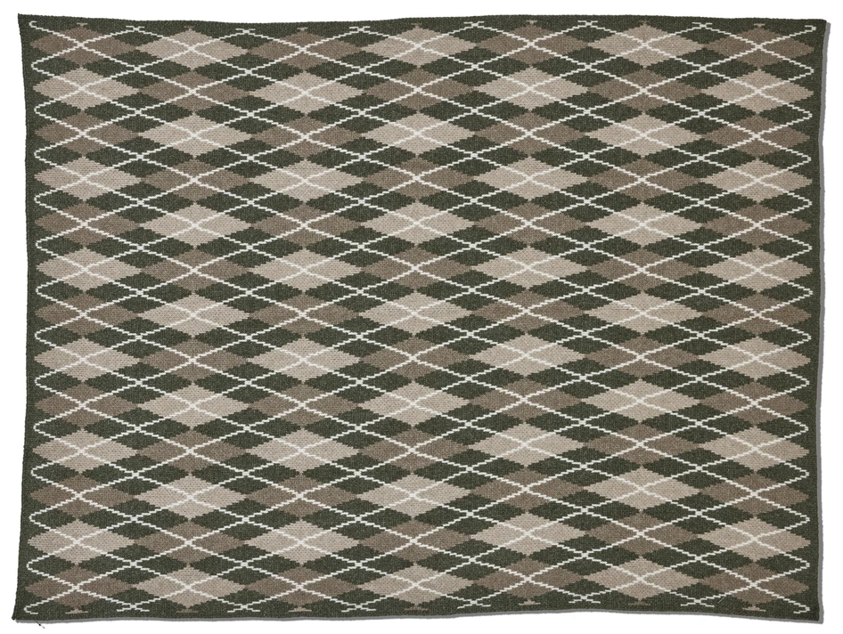 Argyle - Pläd, 130x170 cm - Beige