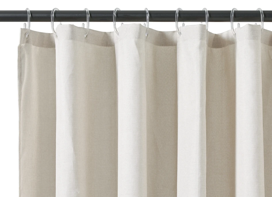Leonie - Duschdraperi med volang - Beige