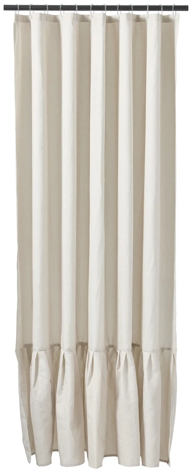 Leonie - Duschdraperi med volang - Beige