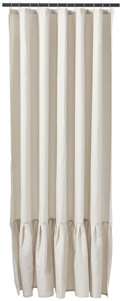 Leonie - Duschdraperi med volang - Beige