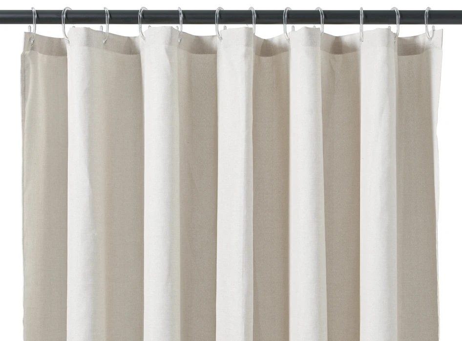 Leonie - Duschdraperi med volang - Beige