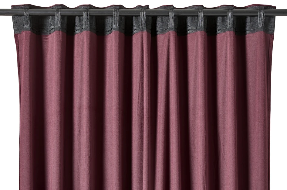 Gabrielle  - Gardin, 2-pack, 135x250 cm - Röd