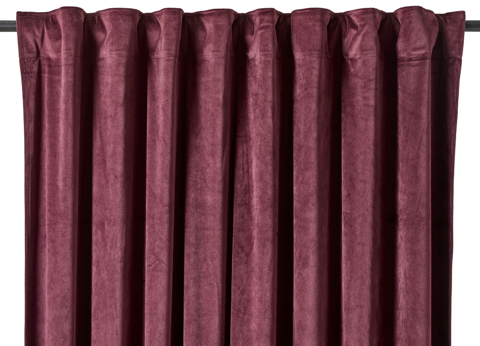 Gabrielle  - Gardin, 2-pack, 135x250 cm - Röd