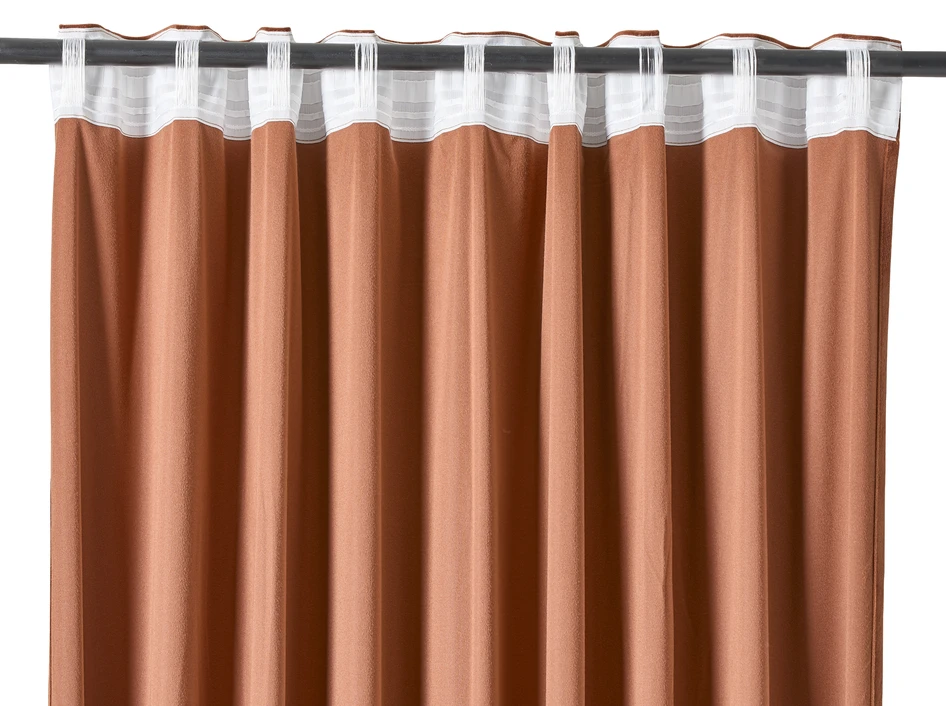 Gabrielle  - Gardin, 2-pack, 135x250 cm - Orange